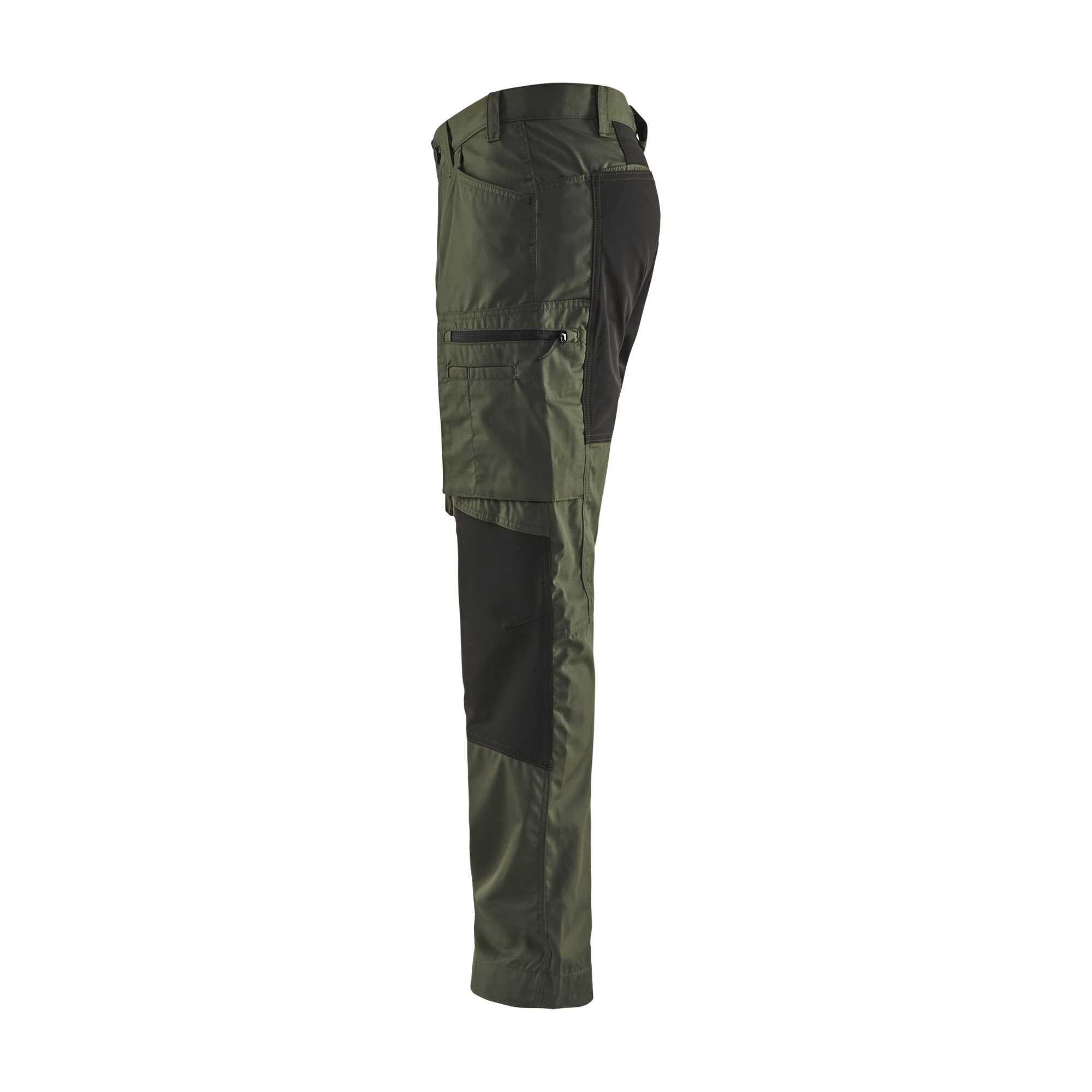 BLAKLADER 14591845 Service Trousers with Stretch Work Trousers Men - stretch panels